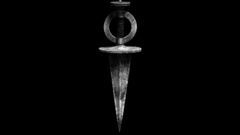 Knives black background