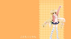Kokonoe rin kodomo no jikan twintails Simple Background striped 