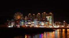 Korea busan at night