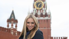 Kremlin Red Square blondes smiling models citadel Russians 
