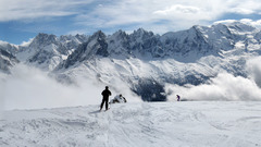 La Flegere Mountains snow
