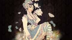 Lace drawings brunettes dress