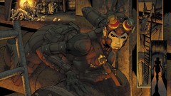 Ladder steampunk goggles comics girls Lady Mechanika