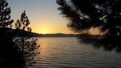 Lake dusk Tahoe