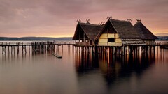Lake germany Baden-Württemberg water outdoors hut Lake Constance