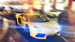 Lamborghini-Aventador yellow thessaloniki Stavroupoli