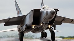 Landing Russian Air Force MIG 25