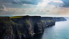 landscape nature Sea coast cliffs of moher Ireland