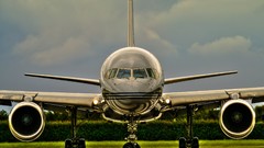 Landscapes Aircraft New Zealand hangar air force Boeing 757 