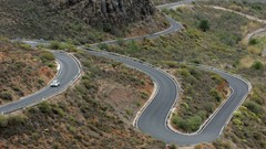 Landscapes asphalt cars roads Spain rally racing racing cars 