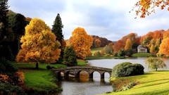 Landscapes autumn England Panteon