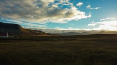 Landscapes autumn iceland Grassland