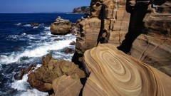 Landscapes bay Australia south national park wales sandstone