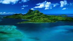 Landscapes Bora Bora French Polynesia aerial