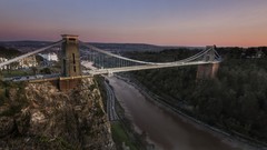 Landscapes Bridges rivers suspension bridge