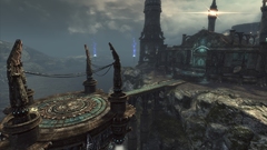 Landscapes buildings cyberpunk unreal