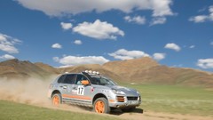 Landscapes cars Porsche Cayenne rally vehicles