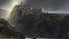 Landscapes Castles guild wars 2 concept art artwork digital art 