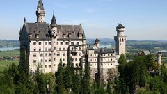 Landscapes Castles Trees Neuschwanstein