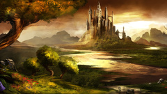 Landscapes Castles Trees trine