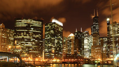 Landscapes Chicago night winter