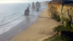 Landscapes cliffs Sea Beaches
