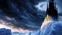 Landscapes clouds cliffs Castles fantasy art Mortal Engines