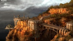 Landscapes clouds falcon Earth Africa halo concept art Kenya 