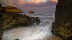 Landscapes clouds rock islands