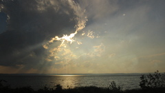 Landscapes clouds Sea sun