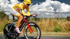 Landscapes clouds Sports races cycling cycles Carlos Sastre
