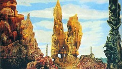 Landscapes clouds surrealism paintings German artwork 