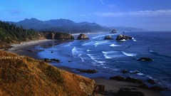 Landscapes coast Beaches waves wharf shore