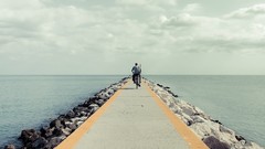 Landscapes coast piers shore breakwater