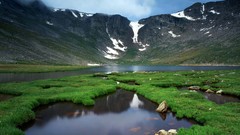 Landscapes Colorado lakes mount forests National below