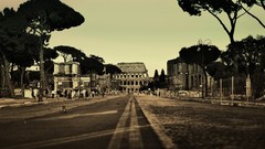 Landscapes Colosseum Italy cities rim
