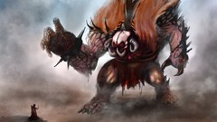 Landscapes colossus paintings drawings rift illustrations 