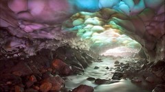 Landscapes creek nature Russia caves cavern