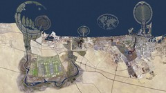 Landscapes dubai burj khalifa aerial view Palm Island The Palm 