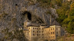 Landscapes Europe Slovenia Castles Predjama Castle