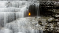 Landscapes flame falls Eternal
