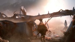 Landscapes flood xbox 360 halo concept art artwork digital art 