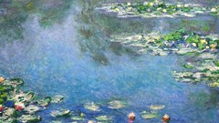 Landscapes France French paintings impressionism reflections 