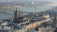 Landscapes germany Bridges cities rivers Cologne cityscapes 