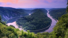 Landscapes germany rivers Saarschleife
