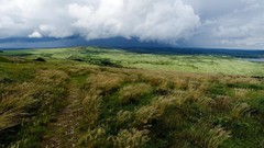 Landscapes grass clouds James Lapett