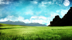 Landscapes grass field patterns abstract bubbles beautiful 