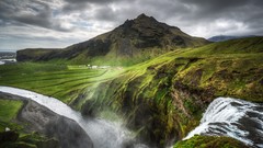 Landscapes grass iceland nordic