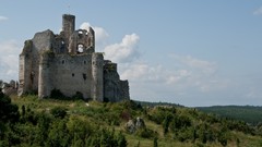 Landscapes hills ruins Poland Knights Castles Medieval Mirów