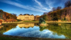 Landscapes home ponds statues